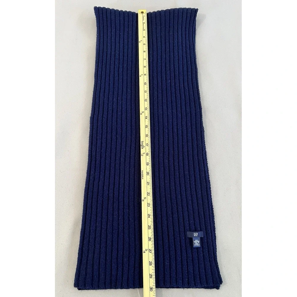 Gap Men's Navy Blue 100%‎ Lambswool Scarf